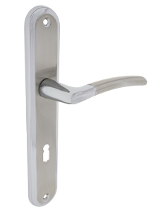 Klamka PORTO 90 klucz nikiel chrom