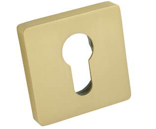 Szyld R na wkład satyna mosiądz BLITZ