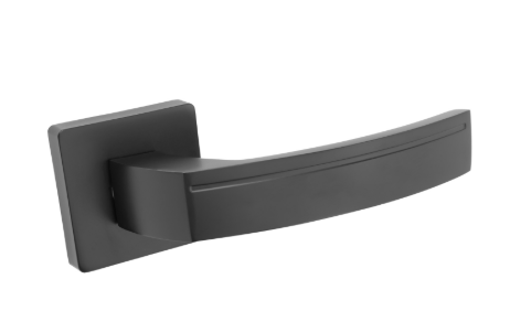 Klamka CARMEN rozeta kwadratowa czarna