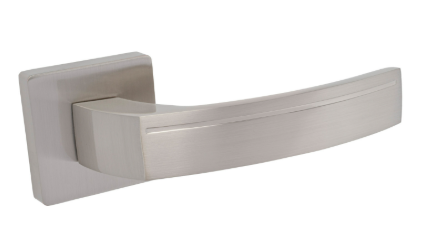 Klamka CARMEN rozeta kwadratowa nikiel satyna