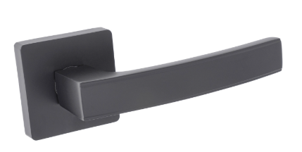 Klamka MONTANA rozeta kwadratowa czarna