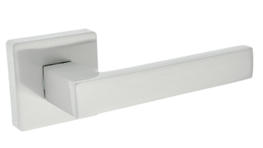 Klamka QUERTA rozeta kwadratowa nikiel satyna