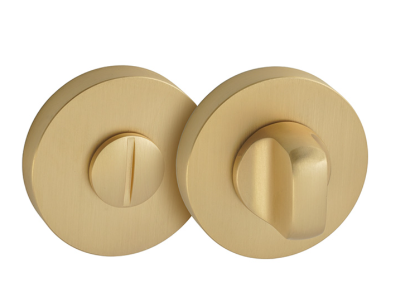 Szyld C na wc satyna mosiądz BLITZ