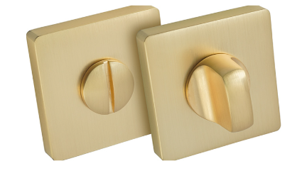 Szyld R na WC satyna mosiądz BLITZ