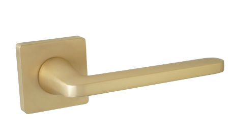 Klamka VENA rozeta kwadratowa satyna mosiądz